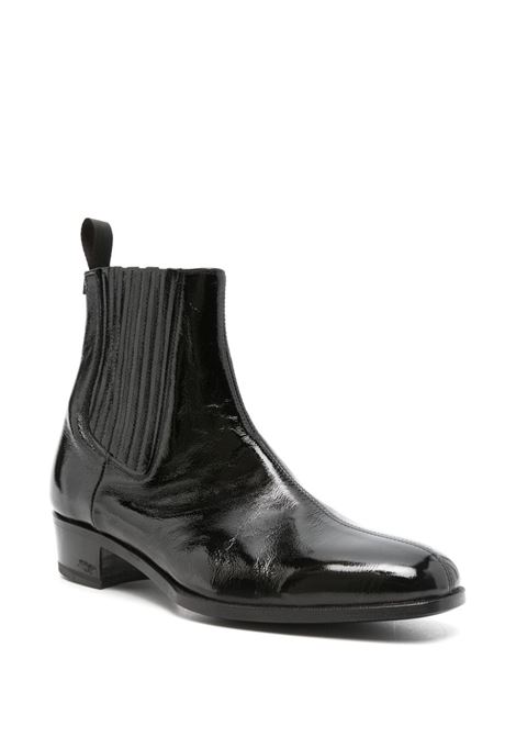 Black patent-finish boots Lidfort Italy - men LIDFORT ITALY | 735BNR